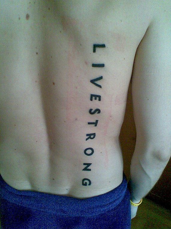 People Who Probably Regret Their Livestrong Tattoos - Barnorama